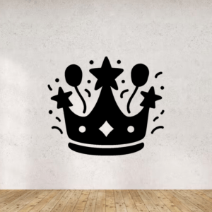 Couronne festive - mockup autocollant vinyle