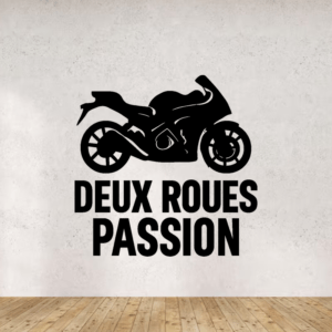 Deux roues passion - mockup autocollant vinyle