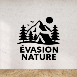 Évasion nature - mockup autocollant vinyle