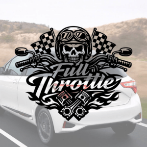 Sticker vinyle Full Throttle pour moto et voiture