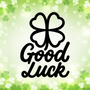 Good luck - mockup autocollant vinyle