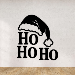 Ho Ho Ho - mockup autocollant vinyle