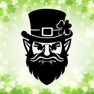 Leprechaun barbe - mockup autocollant vinyle
