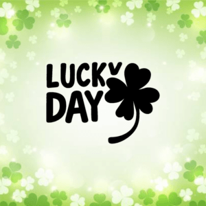 Lucky day - mockup autocollant vinyle