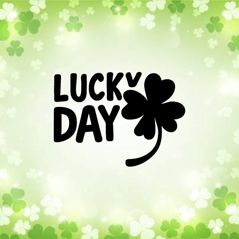 Lucky day 1 Lucky day - mockup autocollant vinyle