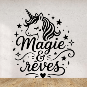 Sticker vinyle 'Magie & rêves' pour décoration enfant