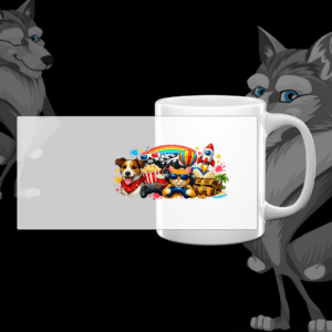 Mug déco animaux colorés