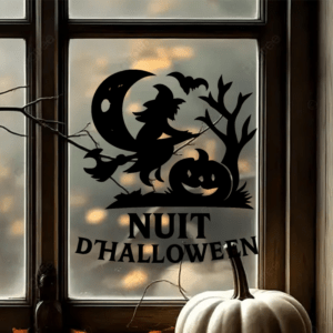 Nuit d'Halloween - mockup autocollant vinyle