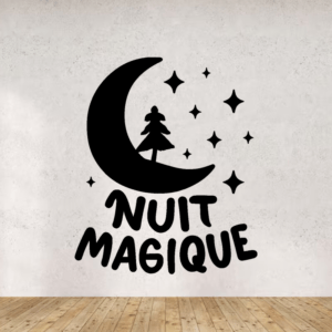 Nuit magique - mockup autocollant vinyle
