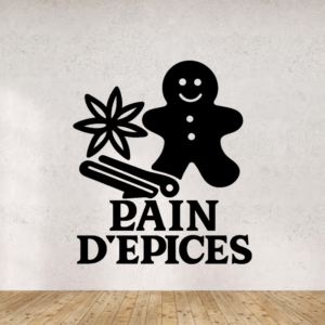 Pain épices - mockup autocollant vinyle