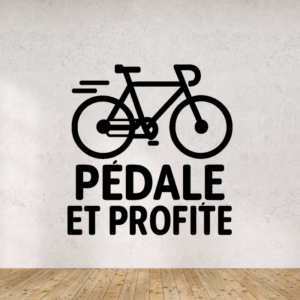 Pédale et profite - mockup autocollant vinyle