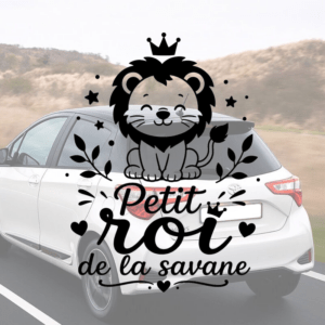 Sticker Petit roi de la savane pour décoration intérieure