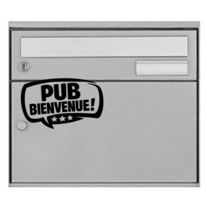 Sticker vinyle 'Bienvenue'