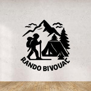 Rando bivouac - mockup autocollant vinyle