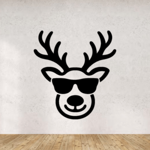 Renne lunettes - mockup autocollant vinyle