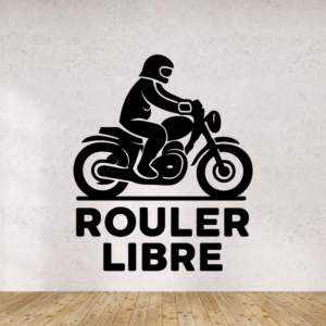 Rouler libre - mockup autocollant vinyle