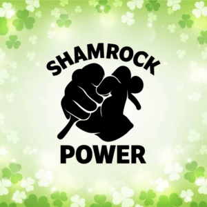 Shamrock power - mockup autocollant vinyle