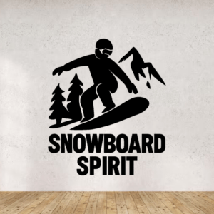 Snowboard spirit - mockup autocollant vinyle