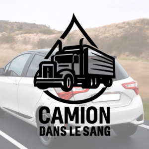 Camion dans le sang - mockup autocollant vinyle