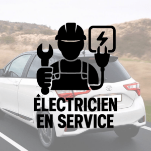 Électricien en service - mockup autocollant vinyle