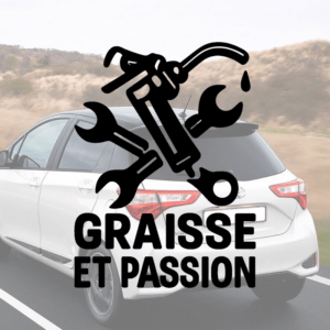 Graisse et passion - mockup autocollant vinyle
