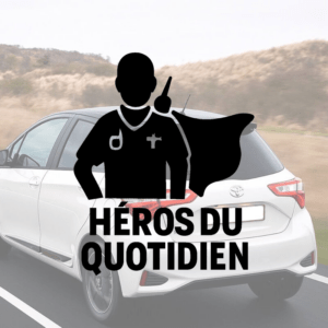 Héros du quotidien - mockup autocollant vinyle