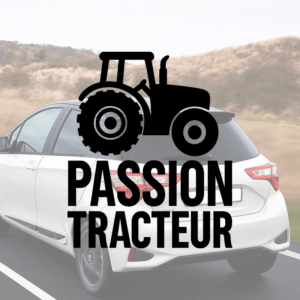 Passion tracteur - mockup autocollant vinyle