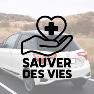 Sauver des vies - mockup autocollant vinyle