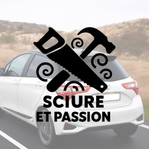 Sciure et passion - mockup autocollant vinyle