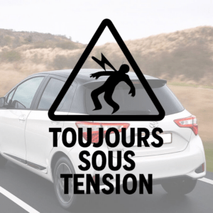 Toujours sous tension - mockup autocollant vinyle