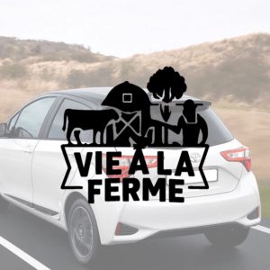 Vie à la ferme - mockup autocollant vinyle