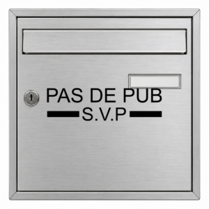 Pas de pub - mockup autocollant vinyle