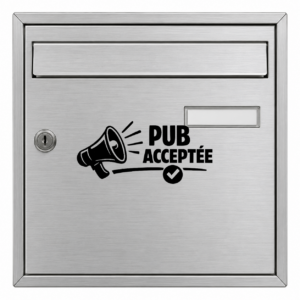 PUB ACCEPTéE - mockup autocollant vinyle