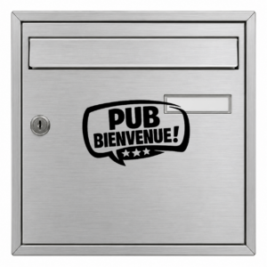 PUB BIENVENUE - mockup autocollant vinyle
