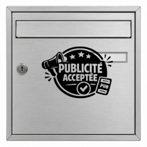 PUBLICITé acceptée - mockup autocollant vinyle