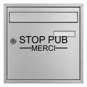 Stop pub - mockup autocollant vinyle