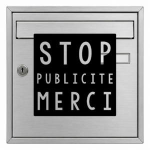 Stop publicité - mockup autocollant vinyle